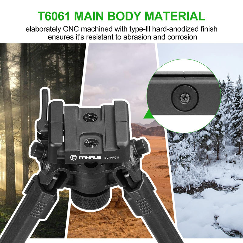 FANAUE ARCA-Swiss Bipod Adapter, ARCA-Swiss Quick Release, Arca Tripod Mount for Fanaue Tripod Heads