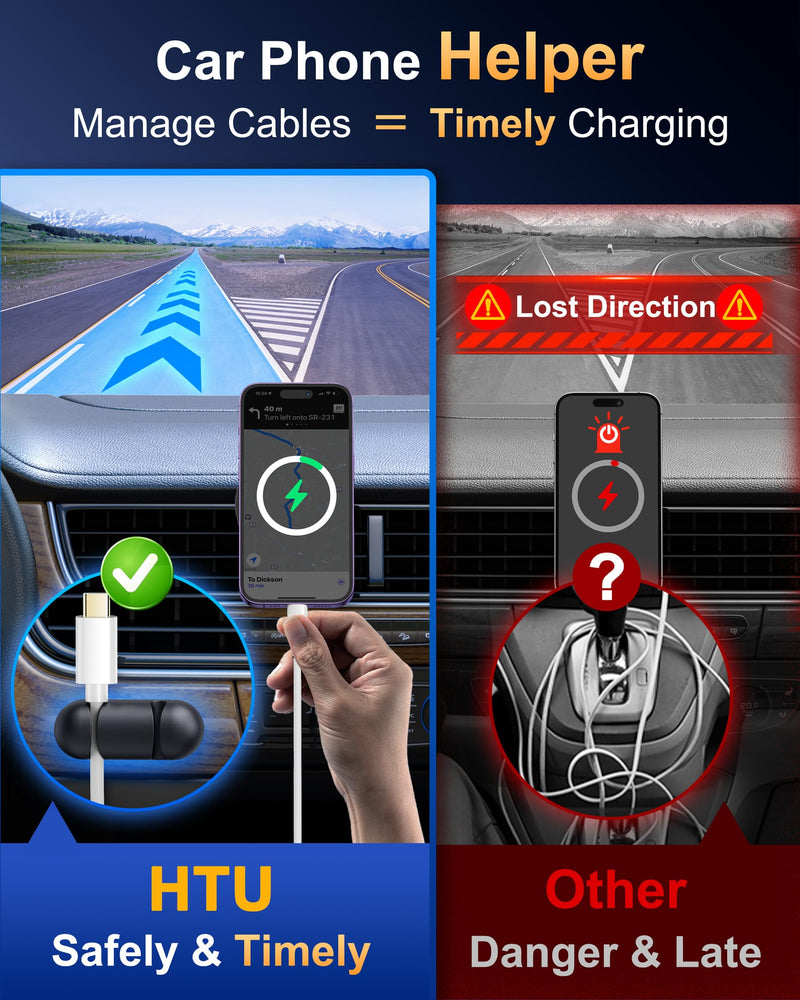[True Military-Grade] 2026 New Upgraded Magnetic Car Mount Vent for MagSafe | 【Strongest Magnet & Metal Hook】Phone Holder Car for iPhone 17 16 15 14 13 Android【Patent & Safety Certs】, Non-Charging, Black