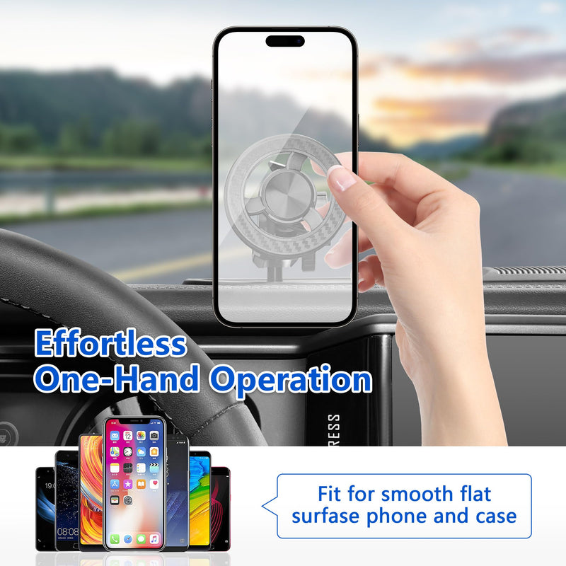 sukemichi Phone Mount for 2024 2025 2026 Jeep Wrangler, Dashboard Phone Holder Dash Mount for New Jeep Wrangler JL JLU 4XE Jeep Gladiator JT Accessories, Magsafe Phone Mount Fit 12.3" Screen