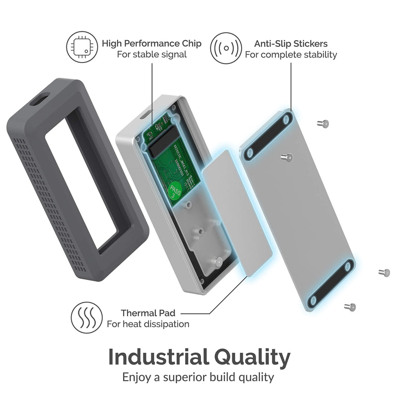 SABRENT USB 3.2 Rugged Waterproof Enclosure [IP67] for M.2 NVMe SSDs (EC-WPNE)