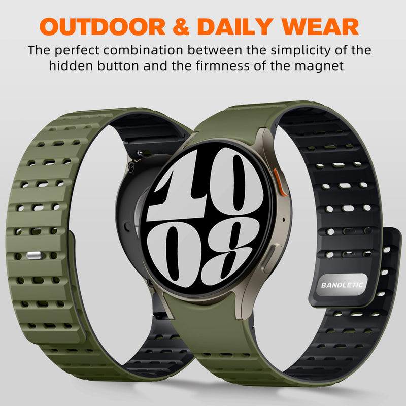 Bandletic Magnetic Bands Compatible with Galaxy Watch 20mm No Gap