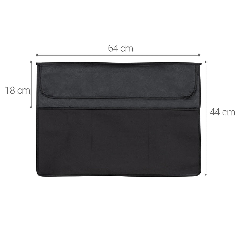kwmobile Cover Compatible with 24-26" Monitor - with Extra Storage - Don't Touch My Screen White/Black Don't Touch My Screen white / black