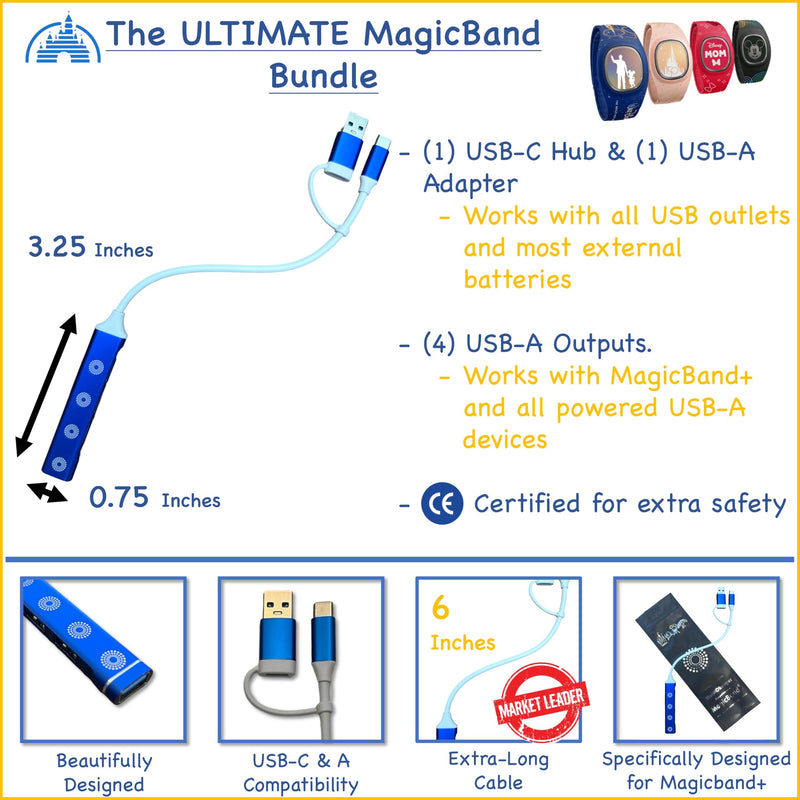 MagicBand MultiCharger, Protectors, & MagicBand Travel Case