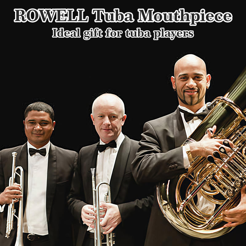 ROWELL Tuba Mouthpiece 67C4 Tuba Mouthpieces Brass Tuba Mouthpiece Sliver Plated Tuba Mouthpiece Compatible with Beginners and Professionals Tuba Accessories