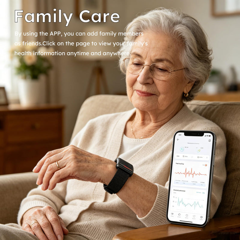 Activity Tracker 24/7 Health Heart Rate Sleep Monitor Pedometer Calorie Lightweight Screenless Activity Tracker for Men Women Seniors Wearable Fitness Trackers Free APP IP68 Waterproof black