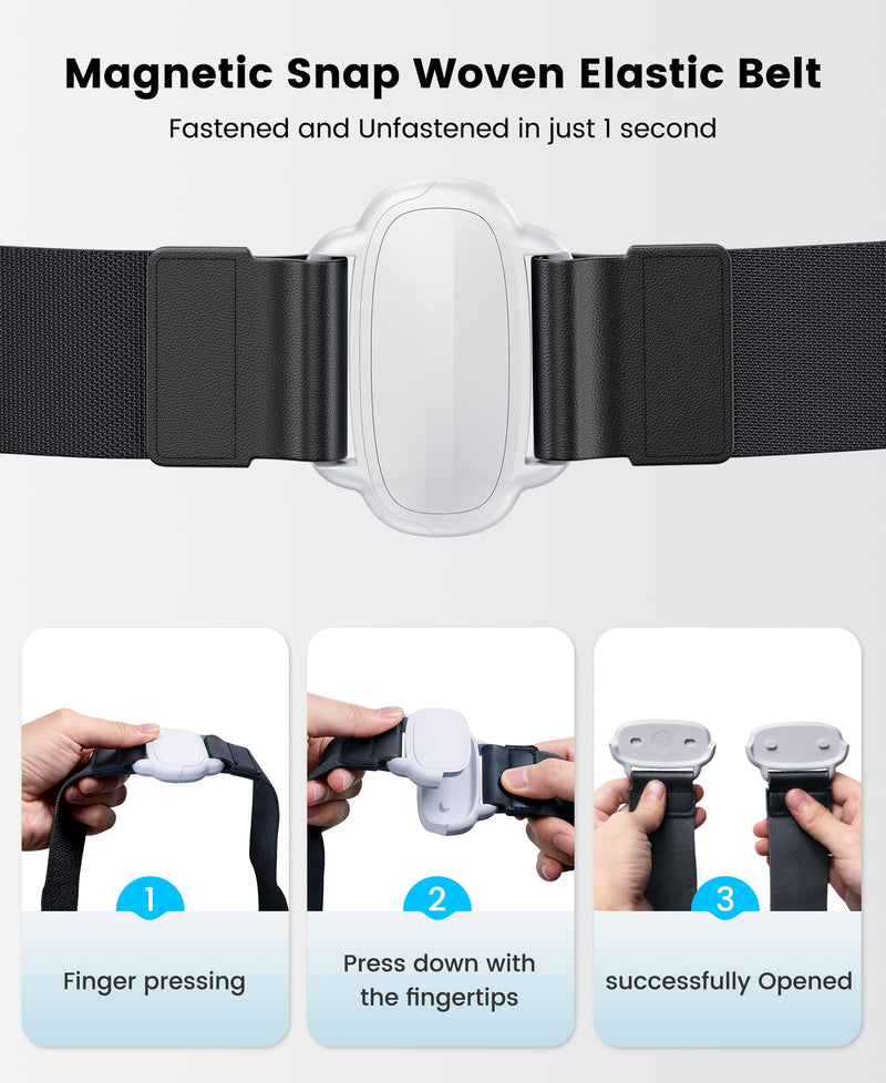 VR Waist Belt Battery Pack for Meta Quest 3S/3/2, 12000mAh