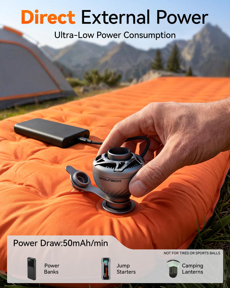 WOLFBOX MegaFlow 50 Compressed Air Duster & MegaFlow Mini Portable Air Pump