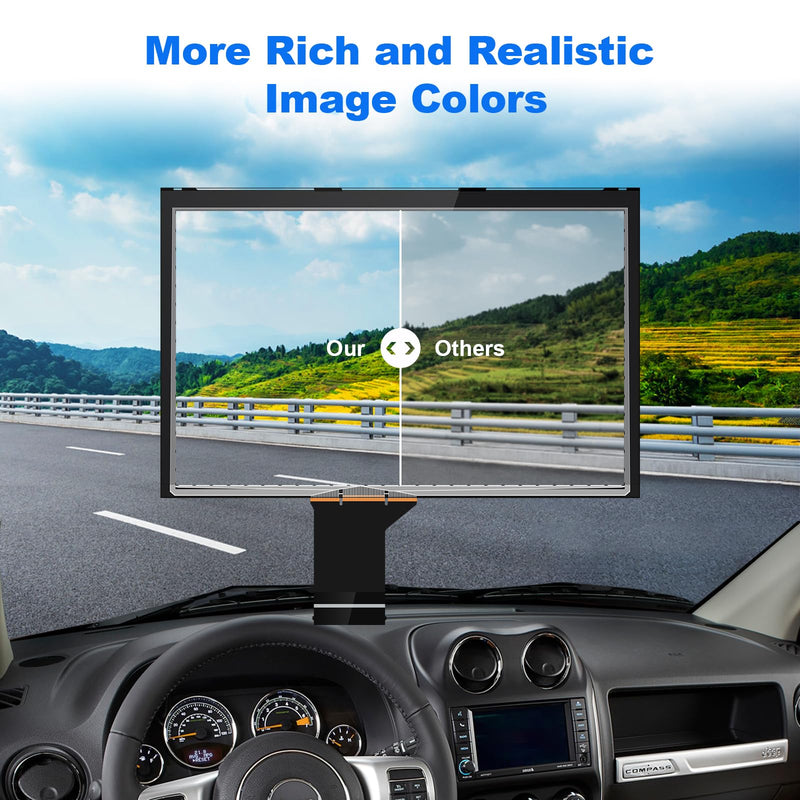 Premium Fit for Jeep 7" Uconnect LCD Display with Touch Screen, LCD Monitor Digitizer Radio Navigation Fit for Jeep Compass 2017-2020, Replace TDO-WXGA0700K00033-V2 / TDO-WXGA0700K00057-V1 7 inch