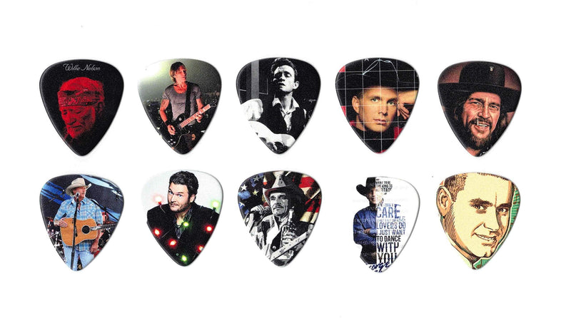 Musical Band Guitar Picks (Country Artists) Country Artists