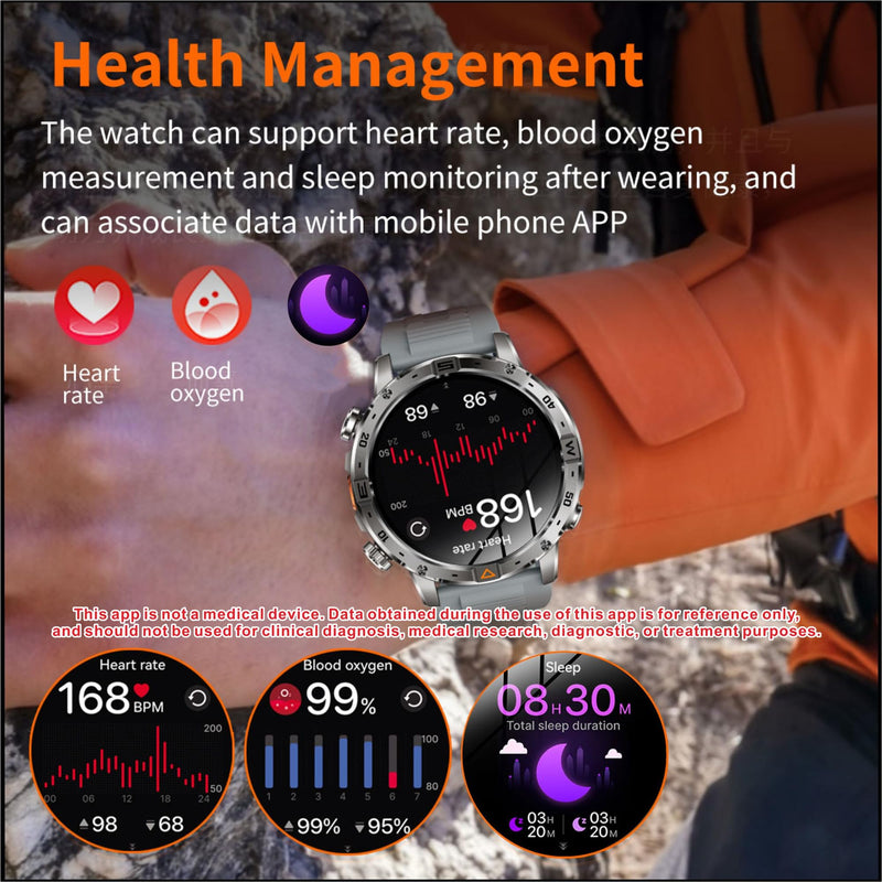 Smart Watch for Men,1.7" HD Touchscreen Fitness Tracker with Bluetooth Calling, Fitness Watch with Heart Rate/Sleep Monitor/100+ Sports, IP68 Waterproof Smartwatch for Android iOS (Silvery) Orange