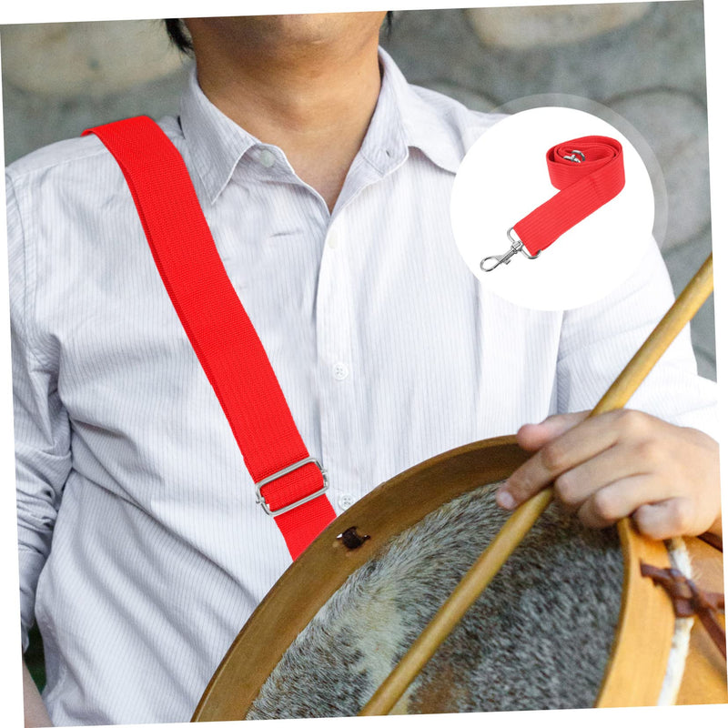 Snare Drum Strap Nylon Drum Strap Snare Shoulder Band Drum Waist Belt Drum Shoulder Sling Drum Cross Sling Toddler Suspenders Percussion Drum Belt Polyester Adjustable Metal Clip