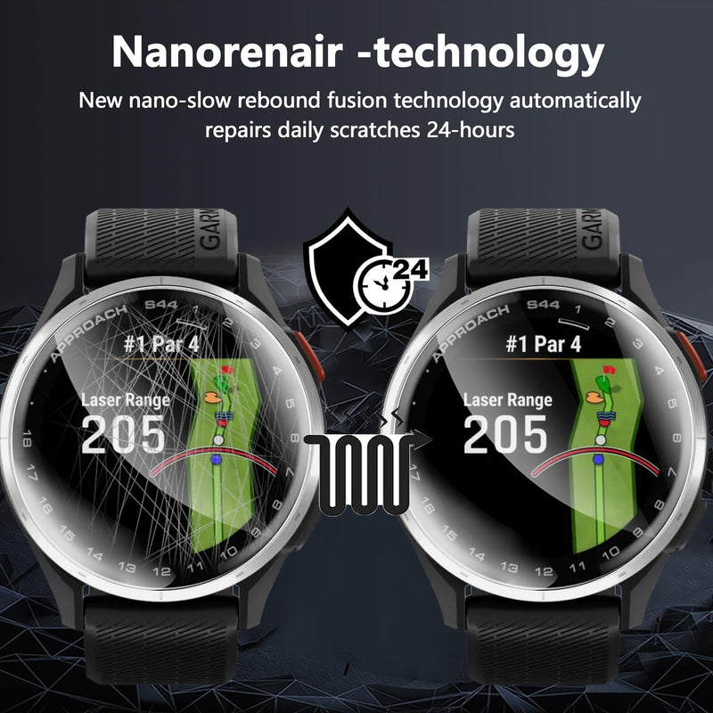 3 Pack for Garmin Approach S44 Screen Protector, Non-Tempered Glass Flexible Protection, HD Clear Protective Film