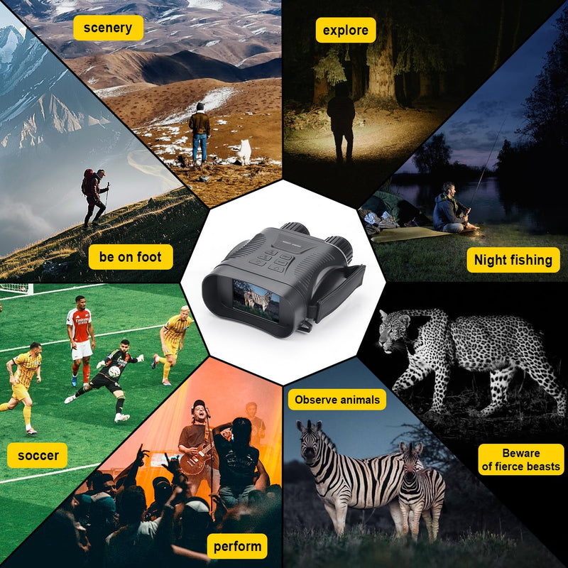 Night Vision Goggles 4K Night Vision Binoculars Adults, Gifts for Men Him Husband Dad 2000mAh Fast Charging Battery,2.8'' HD Screen,2700FT Viewing Range for Camping Hunting & Security