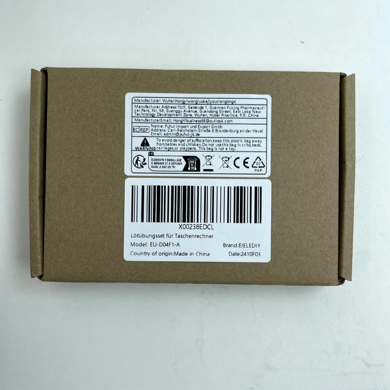 EIELE Resistance Calculation Soldering Exercise Set Projects for Soldering Practice Transparent Housing (Soldering Required)