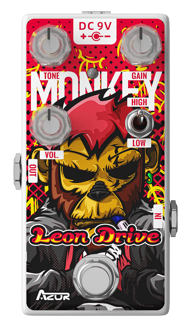 AZOR Leon Dirve Guitar Pedal, Mini Overdrive Analog Effect Pedal for Electric Guitar Pedalboard True Bypass AP503
