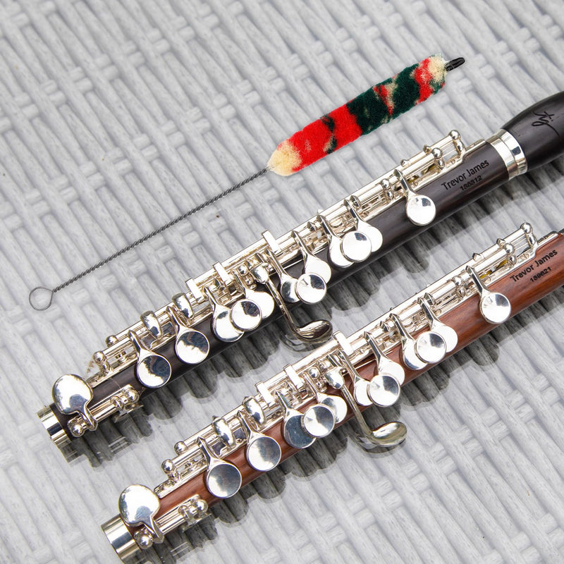 Piccolo Cleaner, Piccolo Cleaning Brush Clarinet Swab Musical Instrument Cleaning Brush Cotton Thread Piccolo Maintenance Kit Flute Cleaning & Care Products Tool Accessory