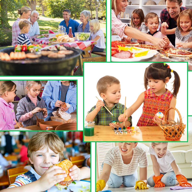 Bazen 100 Pieces Disposable Aprons for Kids Plastic Smocks Clear kids Apron for Toddler Waterproof Oil Proof Art Children Apron for Painting Cooking Eating Teaching Picnic DIY Craft