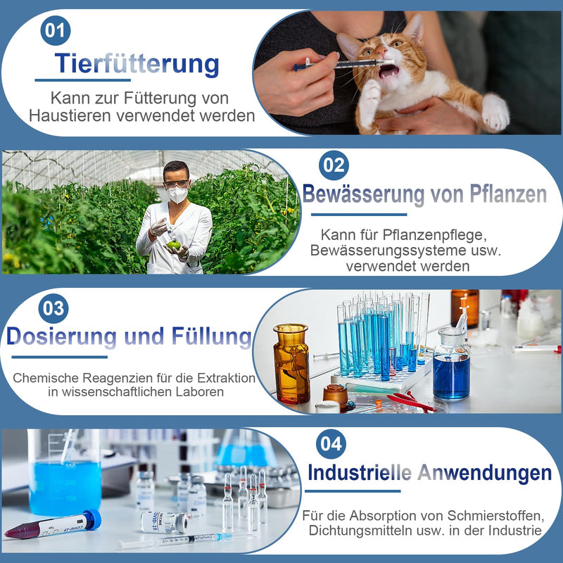 Pack of 25 1 ml Syringes, Plastic Syringes with Caps Individual Packaging, No Needle Syringe with Measurement, Colostrum Syringe for Laboratory, Pet Feeding, Plant Watering, Liquid Measurement (25, 1 1ml