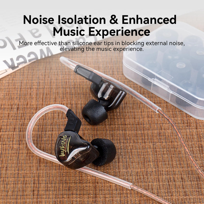 KBEAR KF01 Memory Foam Tips and KZ ZS12 PRO 2 in Ear Monitor Headphones