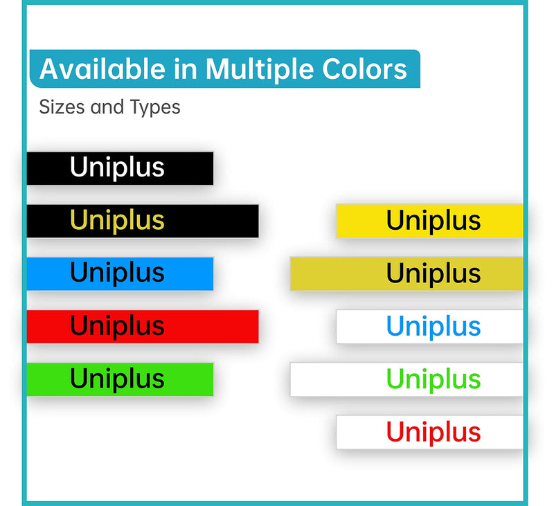 UniPlus 3 x Compatible Heat Shrink Tube Replacement for Brother Hse-231 Hse231 Label Tape for Brother PT H500 E300VP E500 E550WVP P750WVP P700 E30011, 11.7 mm x 1.5 m, Black on White 11.7mm