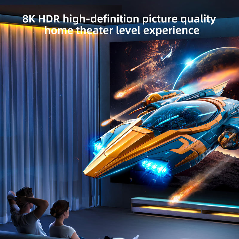 fairikabe 4K@144Hz HDMI 2.1 to DisplayPort 1.4 Cable Adapter 6FT | 4K@120Hz/8K Active HDMI Source to Display Port Monitor Cable 8K, Converter for Computer PC PS5 Xbox, Male to Male