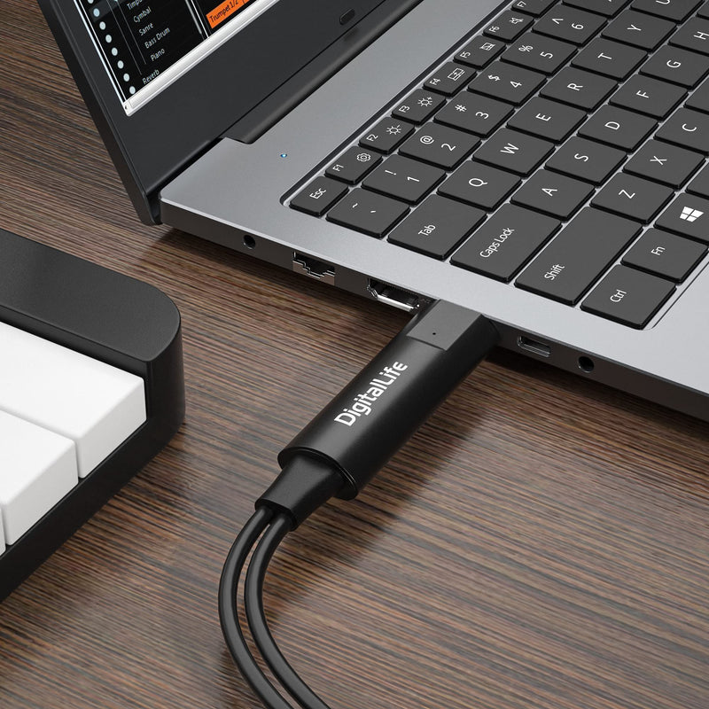 DigitalLife BM1001| USB Type-A to 5-PIN MIDI Interface Converter Adapter MIDI-SyncX5