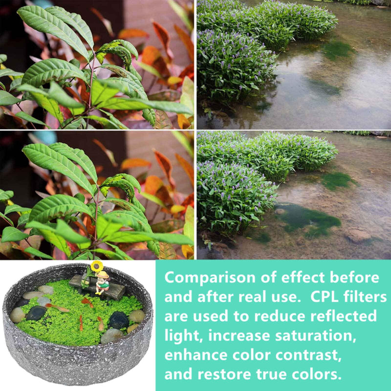 [AUSTRALIA] - Phone Lens CPL Polarizer Filter for iPhone,Samsung and Other Smart Phones,Clip-on Adapter, HD Double-Sided Multi-Coated SLR Lens Grade Optical Glass, Mobile Phone Lens Accessories 
