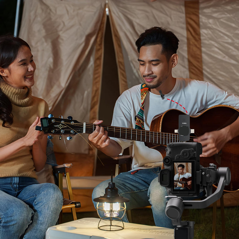 [AUSTRALIA] - RGBlink Wireless Lavalier Microphone 3 in 1 Mini Microphone Lapel Mic, Plug & Play Compatible with Android, DSLR Camera and Laptop Recording, Live Streaming, YouTube, TikTok, Interview 3-in-1 Microphone 