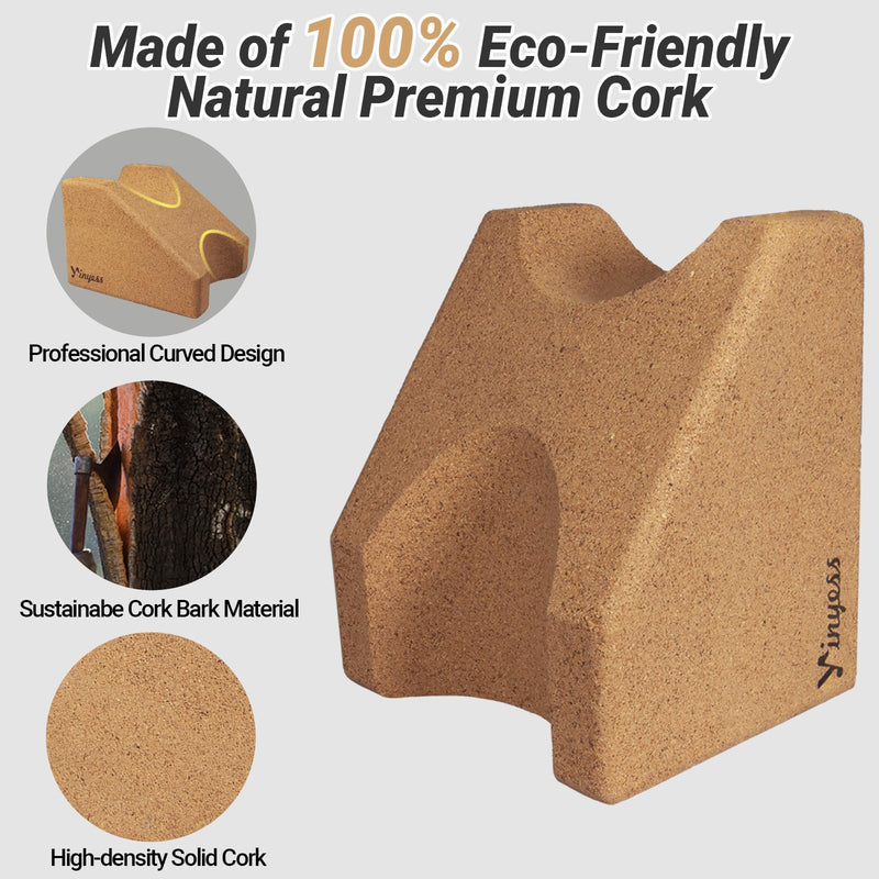 [AUSTRALIA] - Guitar Neck Rest, Natural Cork Guitar Neck Support Pillow Cradle Holder, String Instrument Luthier Tool for String Changing, Repair, Cleaning, Guitar Workstation, Guitar Accessories 