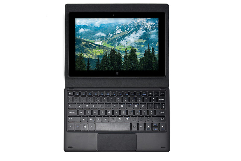 Fusion5 Universal Docking Keyboard for All 2024 10.1" Windows Tablets Models - Convert Your Tablet into a Laptop for Enhanced Productivity - Slim & Stylish Design