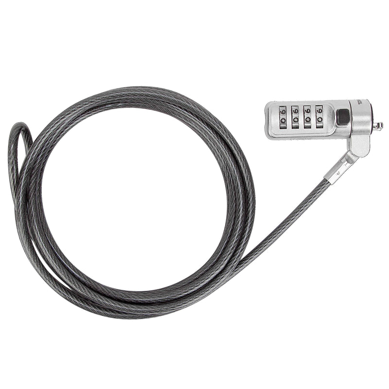 Targus DEFCON Trapezoid Serialized Combo Cable Lock for Laptop Computer and Desktop Security - 1 Pack (ASP66GLX-S)