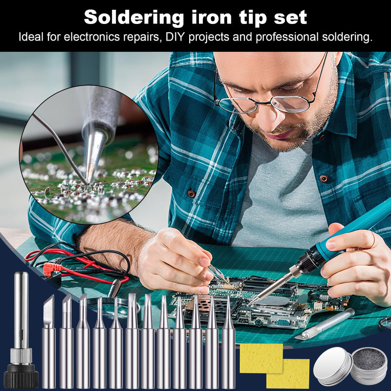 Nadinsta ET Soldering Tips Set Replacement Soldering Tip ETS ETA ETB ETD Replacement Pack of 12