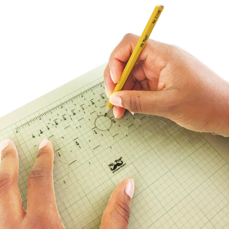 Mr. Pen French Curve and Template Ruler Set, 6 Pieces, Back to School Supplies