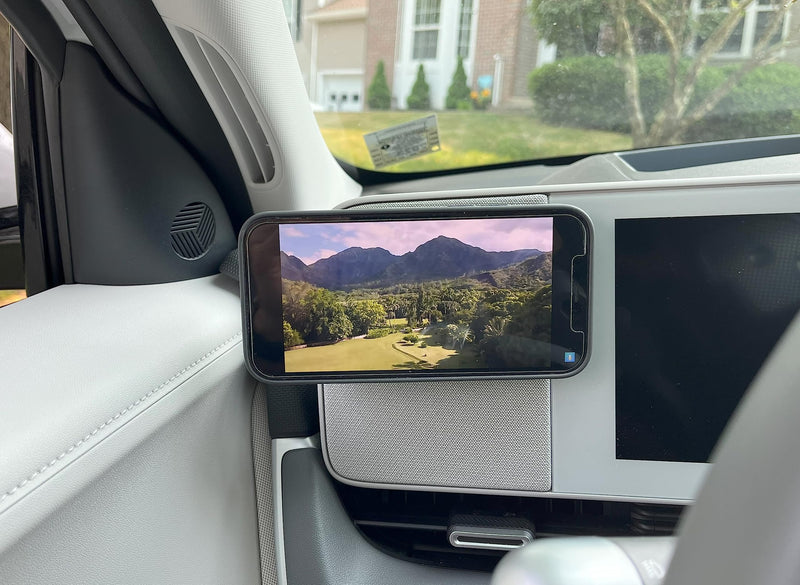 Hyundai Ioniq 5 Magnetic Phone Holder for Metal Dash, MagSafe-Compatible | 360° adjustable mount fits all Ioniq 5 model years, keeps your phone within easy reach; attaches to the factory metal dash