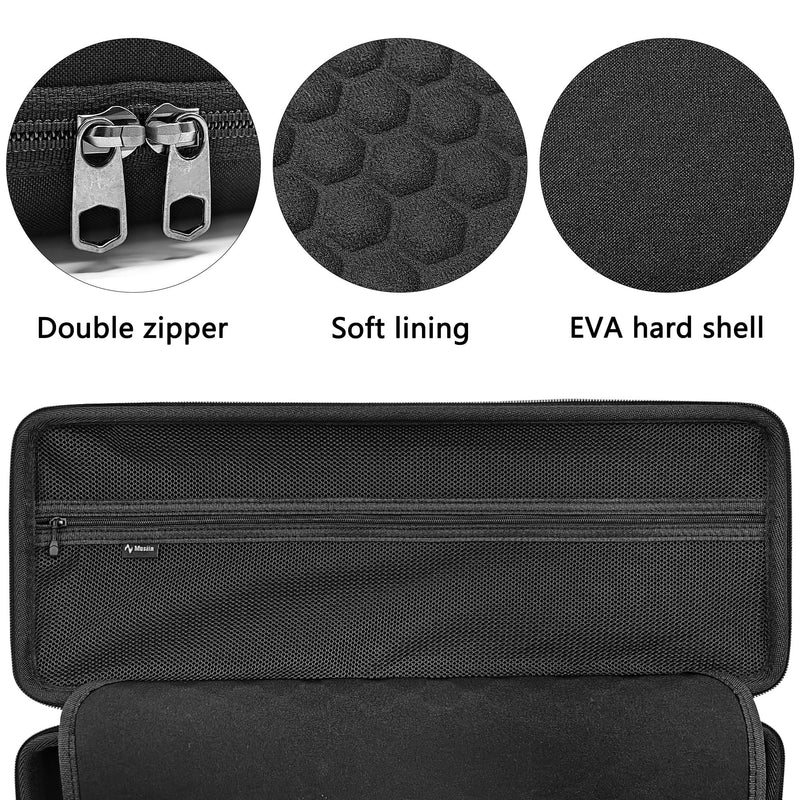 MIDI Controller Case, Compatible with Ableton Move and Arturia MicroLab MK3, Built-in Mesh Pocket and Cable Compartment, Fixed Design, Ideal for Travel and Live Performance