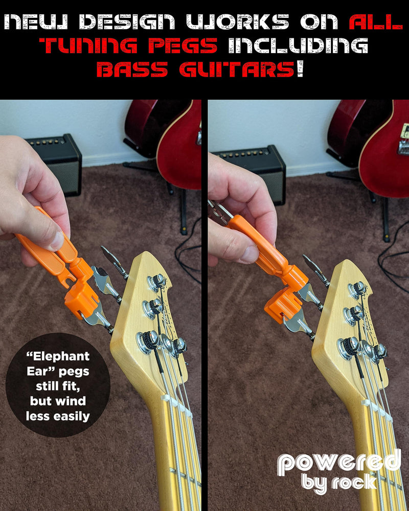 [AUSTRALIA] - Guitar String Winder, String Cutter and Bridge Pin Puller - 3-in-1 Guitar Tool for Acoustic and Electric Guitars - Wind Guitar Strings Quickly - Cut Excess String Off - Pull Pins Out Easily 