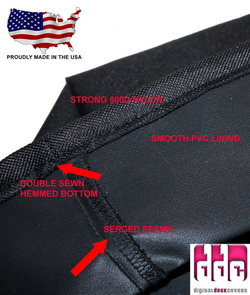 DigitalDeckCovers Dust Cover Compatible With Tascam DP-24 / DP-32 / DP-32SD Digital Portastudio Recorder [Antistatic, Water Resistant, Protector, Black] [WxDxH = 20.2x13.4x4.09-2]