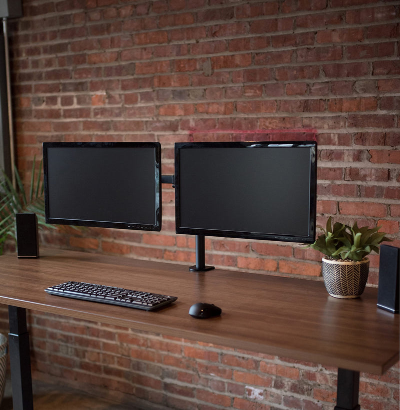 VIVO 2 Quick Attach VESA Adapters Designed for Dell Monitors S2218, S2318, S2319, S2418, S2419H, S2718, S2719, SE2419H, and More with Dual Monitor Desk Mount for 13 to 27 inch Screens