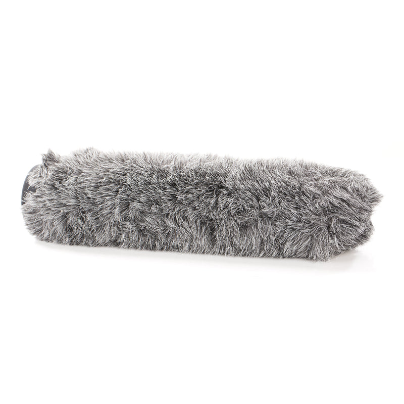 [AUSTRALIA] - Movo WS-G200 Furry Rigid Windscreen for Microphones 18-23mm in Diameter and up to 8.6" (22cm) Long - Dark Gray 7.8" 