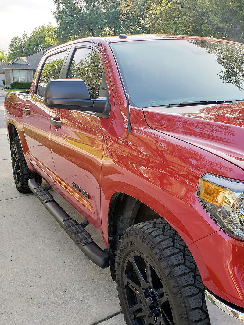 Short Rubber Antenna fits Toyota Tundra (2000-2020) - USA Stainless Steel Threading - The Original 6 3/4 Inch Accessories - Car Wash Proof - Internal Copper Coil