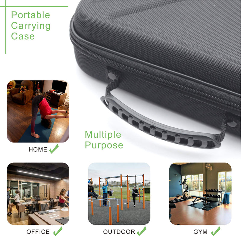 Carrying Case Compatible for Hypervolt Go Travel Storage Organizer Hard Shell Bag fit for Hyperice Hypervolt GO Massage Gun Device Black 02