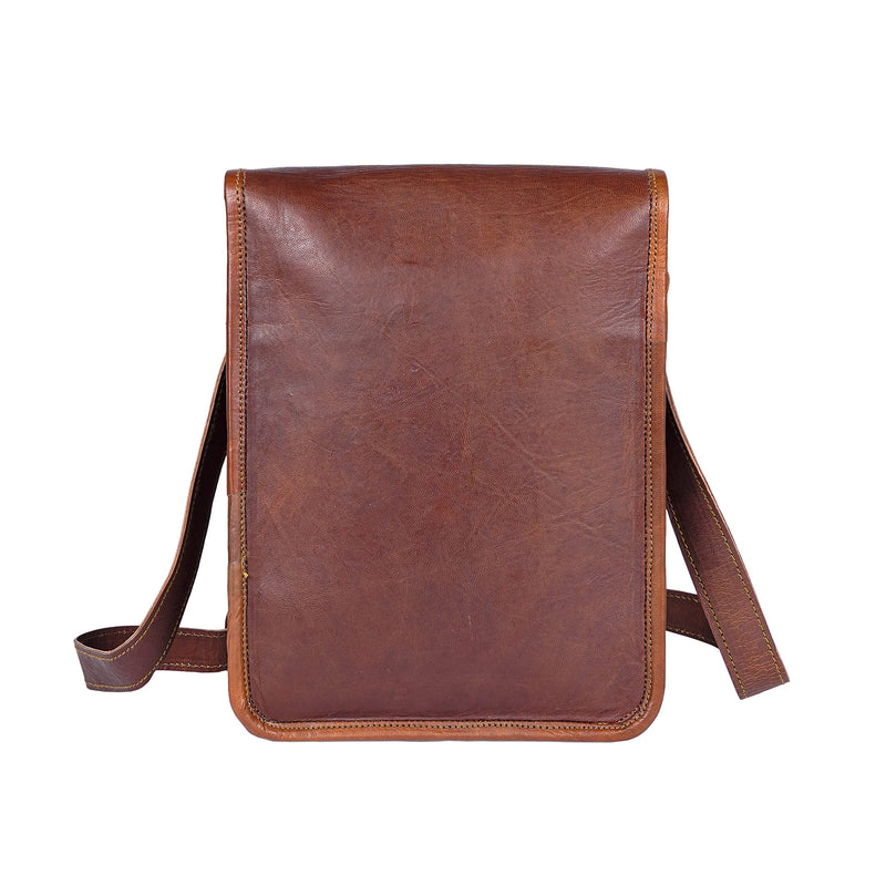 11 inch Small Crossbody Shoulder Genuine Leather iPad/Tablet Vintage Messenger Bag For 10.5 inch iPad Pro for Women & Men Retro