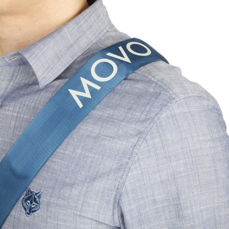 Movo NS-200 Nylon-Webbed Camera Strap with Gel Shoulder Strap for DSLR's and Binoculars Cyan