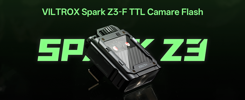 VILTROX Spark Z3-C TTL Camera Flash for Canon, Retro Hot Shoe Flashes with TTL & Manual Modes, USB-C Rechargeable Compact Speedlite with Adjustable Brightness, Detachable Softbox, Gray Spark Z3-C-Gray