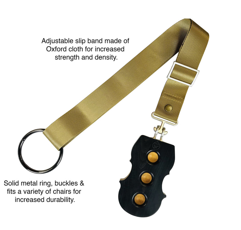 MI&VI Cello Anti-Slip Endpin Stop/Stopper w/Straps - Perfect Real Wood Anchor, Holder Rest