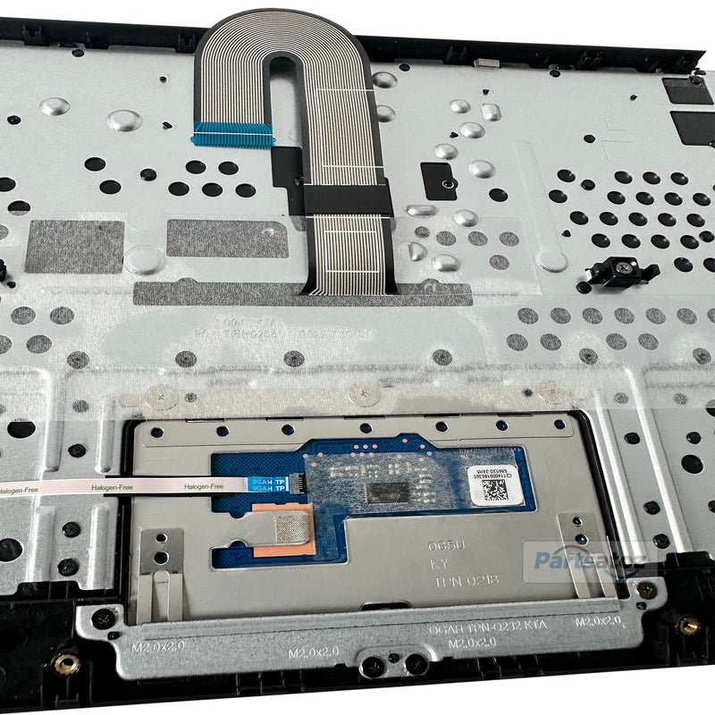 Laptop Palmrest Upper Case with US Keyboard Touchpad Assembly Replacement for HP Chromebook 11 G8 EE G8 EE Touch TPN-Q232 L90338-001 L90339-001 Top Cover Gray Upper Case Assembly L90339-001