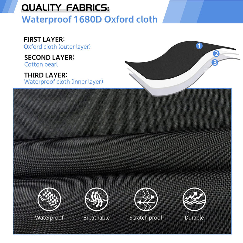 4 Par Spotlight Bag 5/16'' Padded Stage Lighting Storage Bag with Dividers, Handle, Straps, Black 4 Par Lights Bag