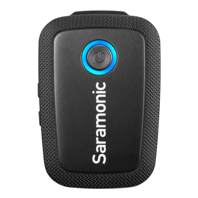 Saramonic 2.4 GHz Wireless Clip-On Transmitter w/Built-in Microphone & Lav for Blink 500 Receivers (BLINK500TX), Black