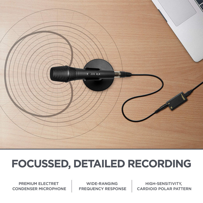 Marantz Professional M4U – USB Condenser Microphone For Podcast Projects and Streaming with Audio Interface, Mic Cable and Desk Stand M4U USB Mic