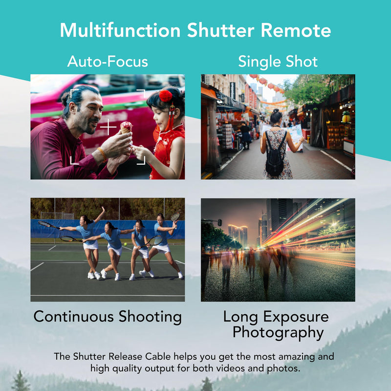 [AUSTRALIA] - Foto&Tech RS-60E3 Wired Remote Shutter Release Compatible w EOS R6 Mark III R7 T8i T7i T6i T6S T5 T5i T4i T3i T3 XT XTi SL3 SL2 RP R M 77D 80D 70D 60D 700D 650D 600D 550D 500D R8 